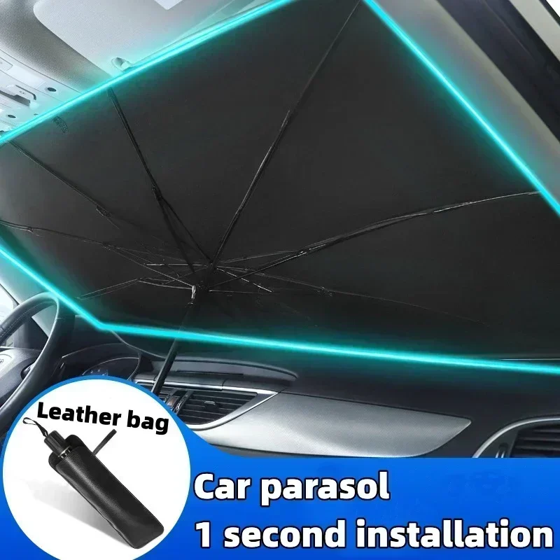 Car Sunshade Windshield Umbrella Foldable - Auto-Sonnenschutz für die Windschutzscheibe, faltbarer Sonnenschutz,