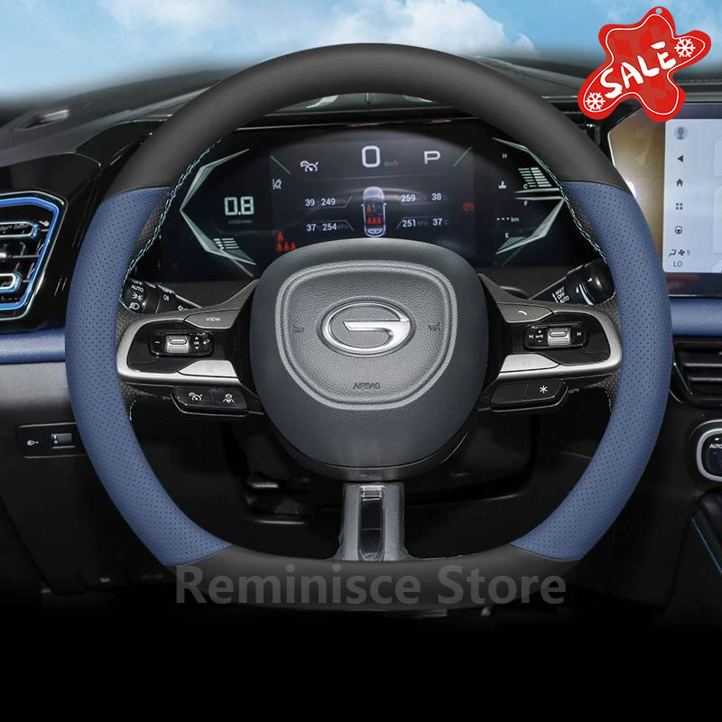 Car Steering Wheel Cover Anti Slip Breathable - Leder-Lenkradbezug für GAC GS3 Emzoom Empow