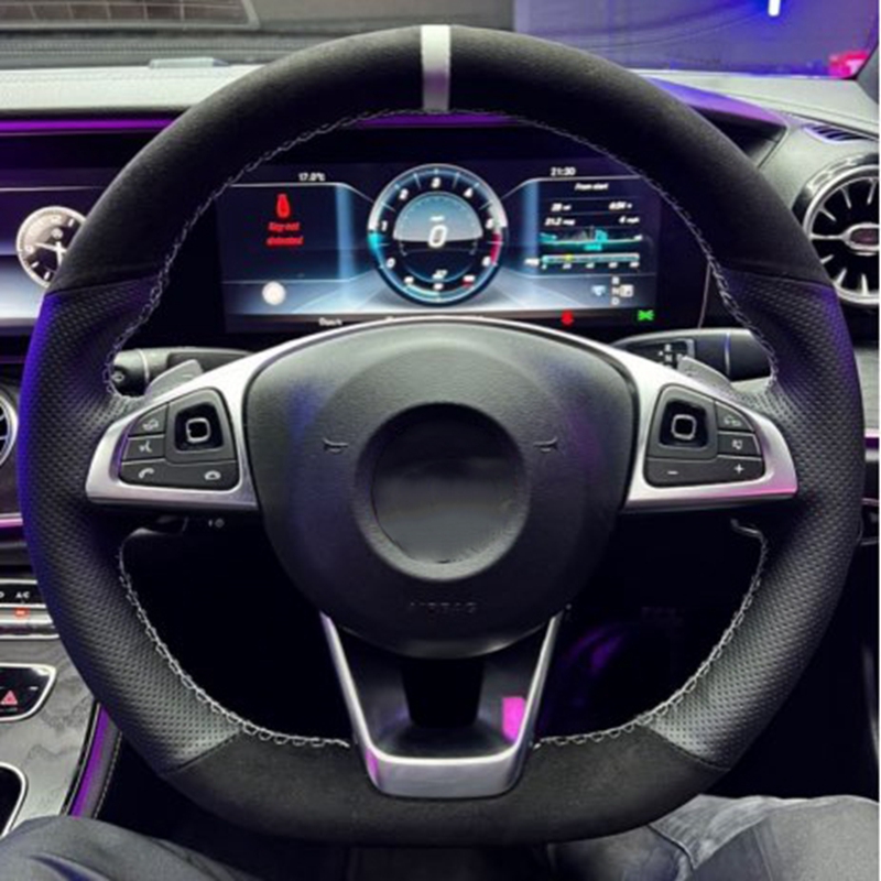 Car Steering Wheel Cover Anti Slip Breathable - Auto Lenkrad Abdeckung Hand Nähen Anti-Slip