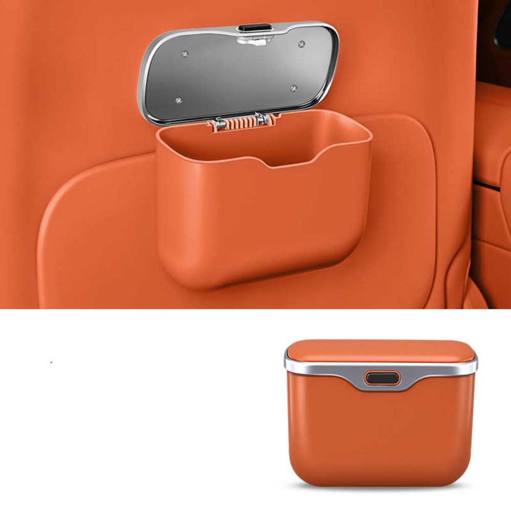 Waterproof Car Trash Can With Lid - Multifunktionaler Auto-Mülleimer mit Deckel, Knopf, wasserdicht,