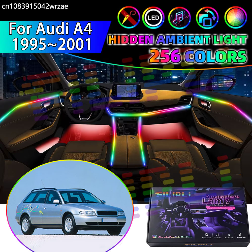 Led Ambient Interior Car Lights App Control - Für Audi A4 1995~2001 8D B5