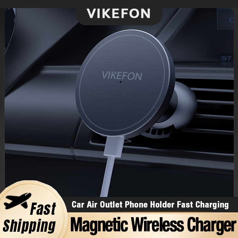 Magnetic Phone Holder For Car Vent - Auto Air Outlet Drahtlose Ladegerät Telefon
