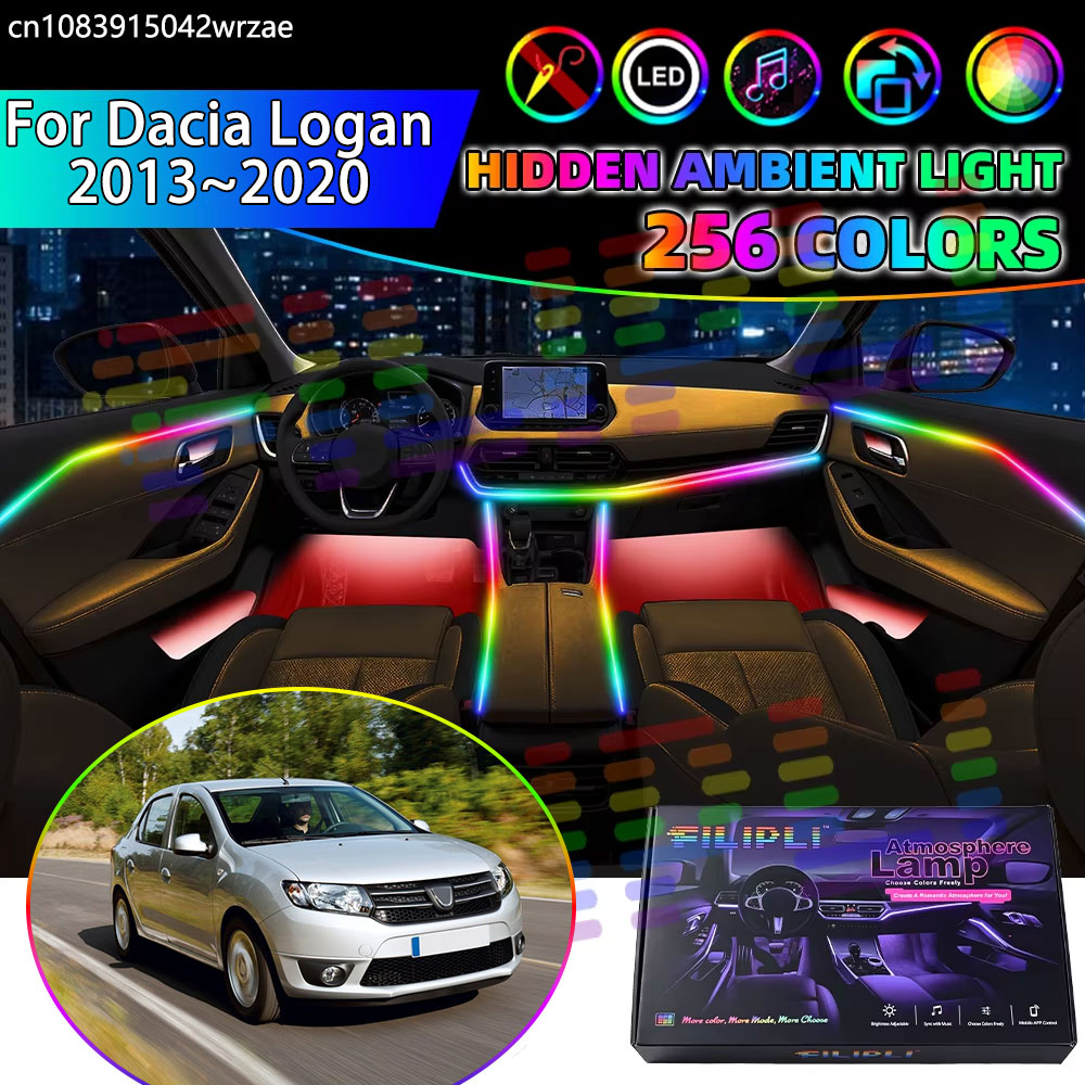 Led Ambient Interior Car Lights App Control - Für Dacia Logan 2013~2020 MK2 2.
