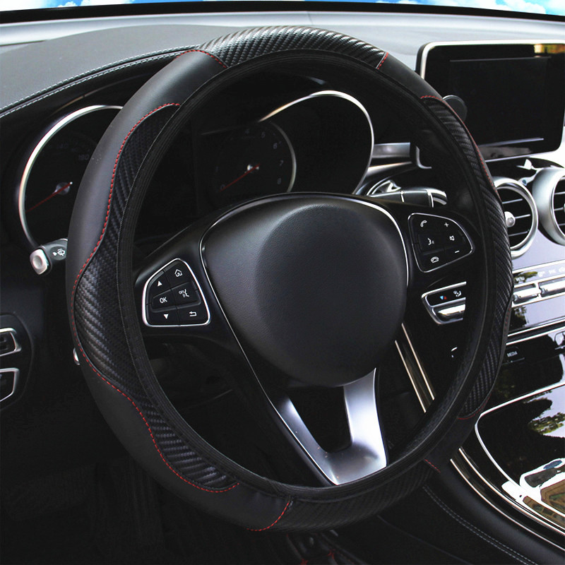 Lenkradbezug aus Leder, elasti – Car Steering Wheel Cover Anti Slip Breathable Bewertung und Preis