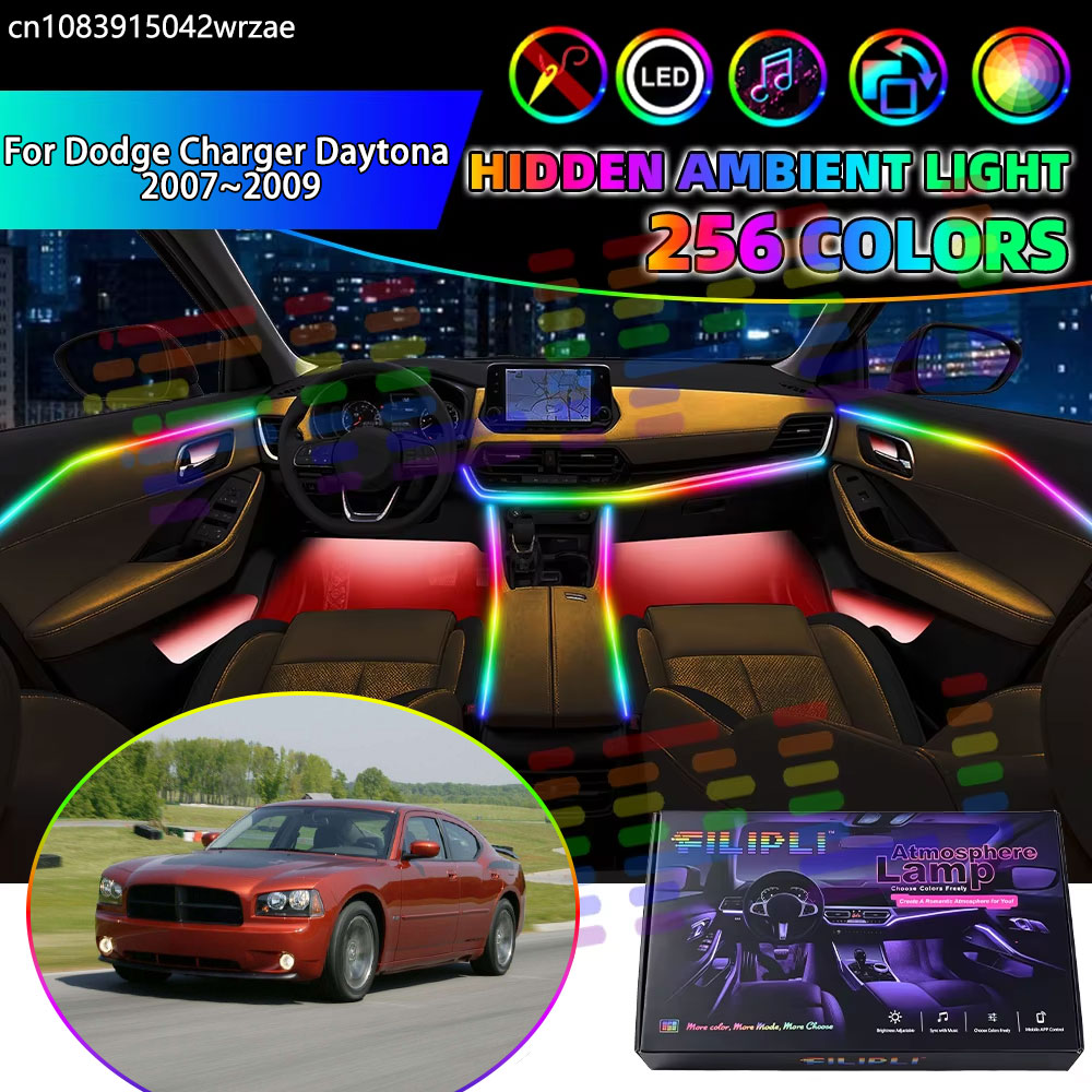 Für Dodge Charger Daytona 2007 – Led Ambient Interior Car Lights App Control Bewertung und Preis