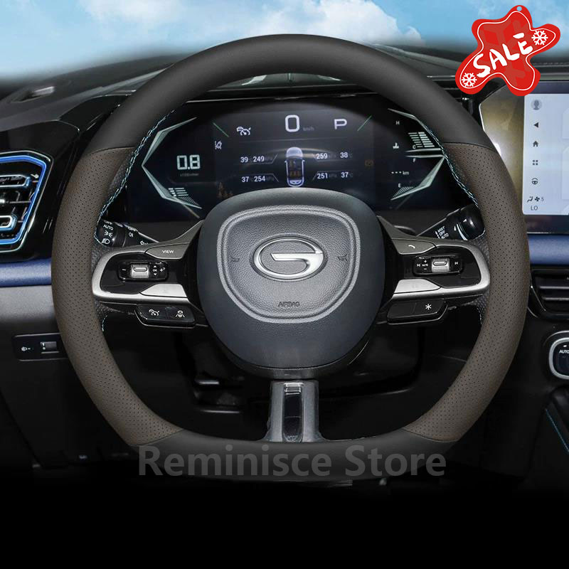Leder-Lenkradbezug für GAC GS3 – Car Steering Wheel Cover Anti Slip Breathable Bewertung und Preis