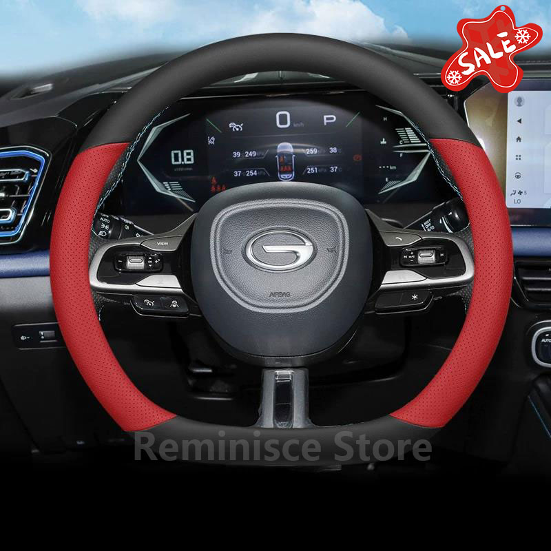 Leder-Lenkradbezug für GAC GS3 – Car Steering Wheel Cover Anti Slip Breathable Bewertung und Preis