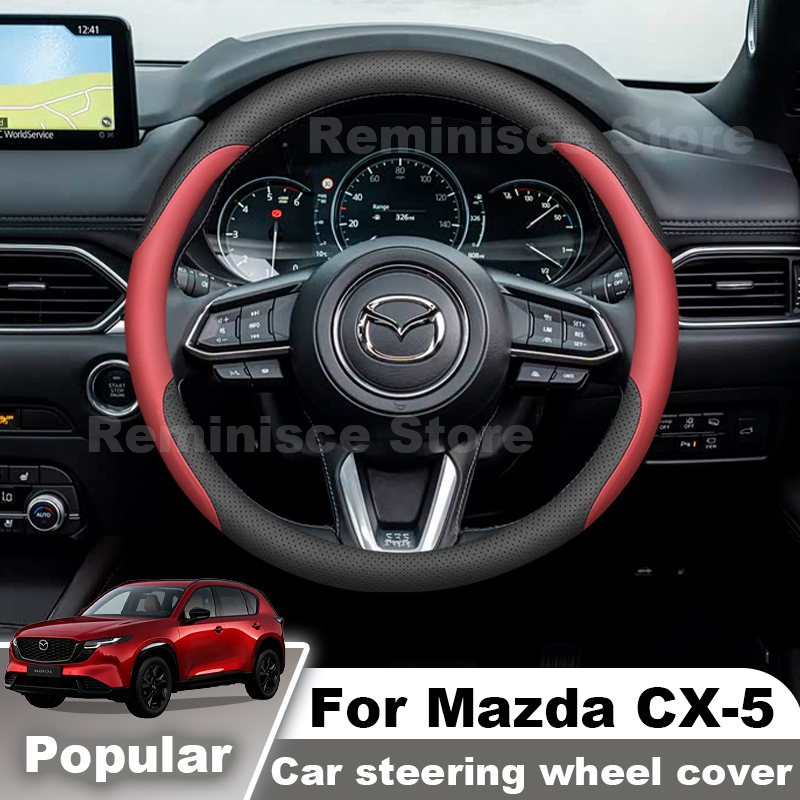 Für Mazda CX-5 CX5 CX 5 2012-2 – Car Steering Wheel Cover Anti Slip Breathable Bewertung und Preis