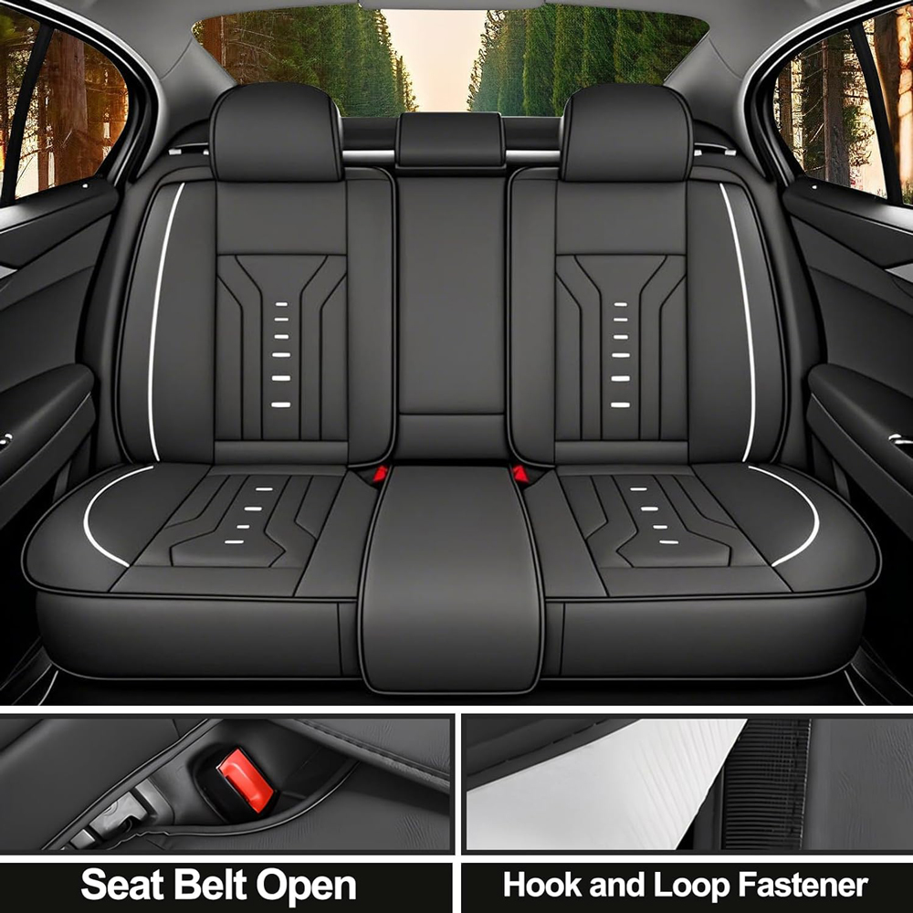 Luxuriöse Universal-Autositzbe – Leather Car Seat Covers Full Set Universal Bewertung und Preis
