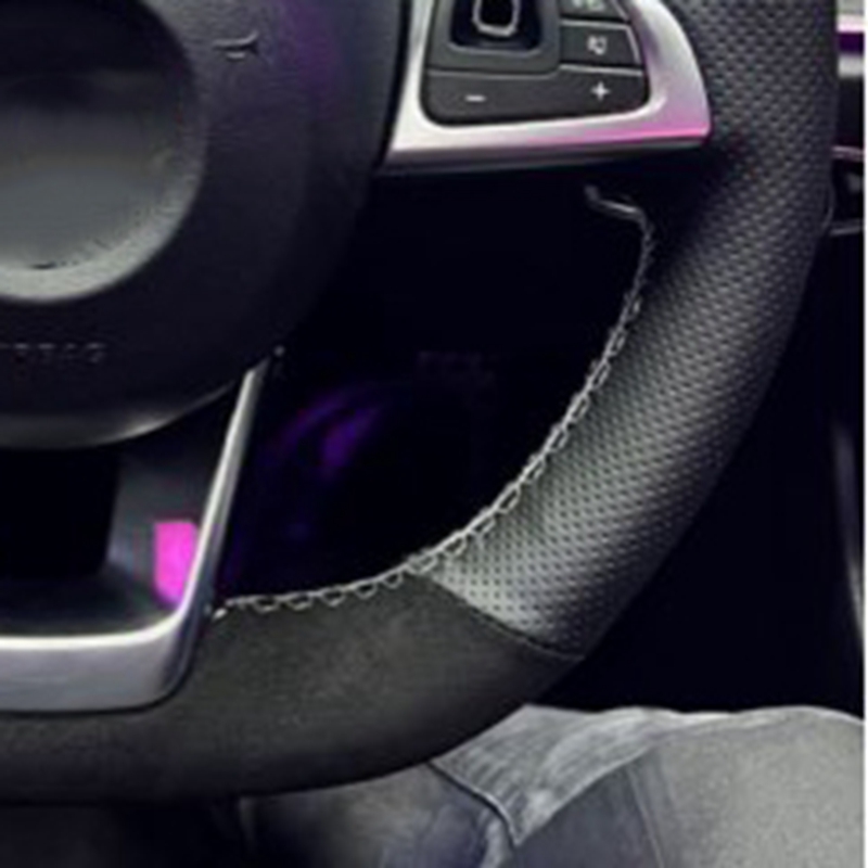 Auto Lenkrad Abdeckung Hand Nä – Car Steering Wheel Cover Anti Slip Breathable Bewertung und Preis