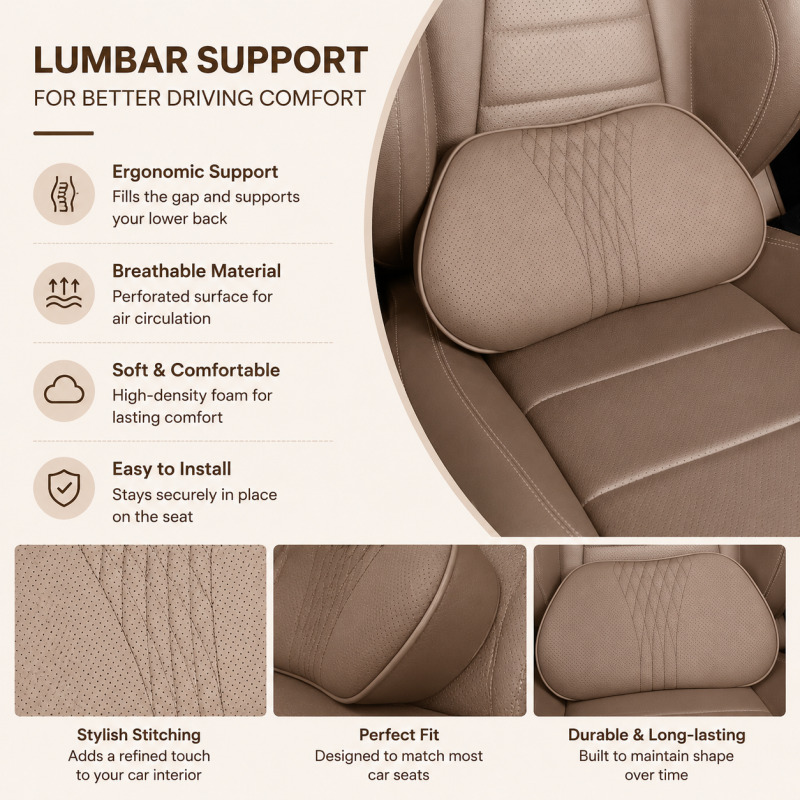 Auto-Kopfstützen-Nackenkissen  – Memory Foam Car Neck Pillow Lumbar Support Bewertung und Preis
