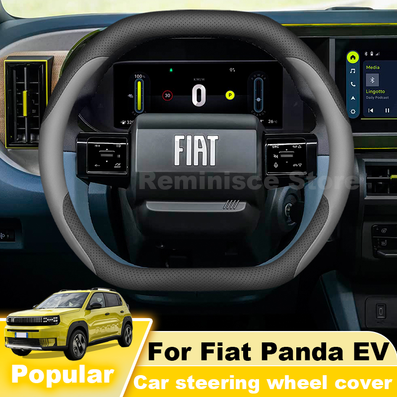 Leder-Lenkradbezug für Fiat Pa – Car Steering Wheel Cover Anti Slip Breathable Bewertung und Preis