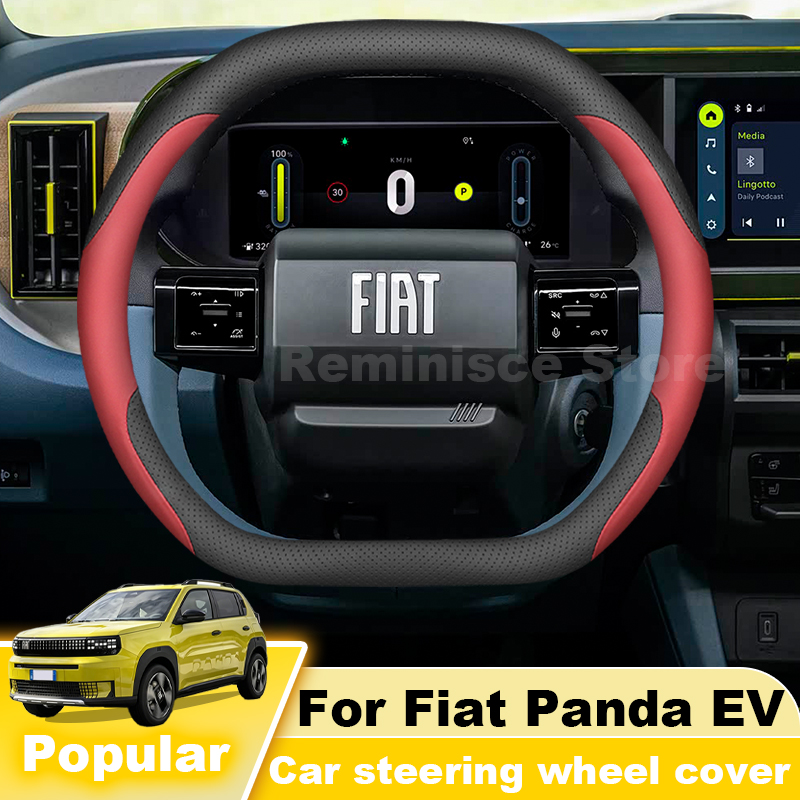 Leder-Lenkradbezug für Fiat Pa – Car Steering Wheel Cover Anti Slip Breathable Bewertung und Preis