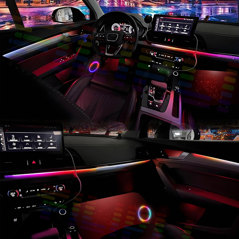 Für Ambientebeleuchtung App Un – Led Ambient Interior Car Lights App Control Bewertung und Preis