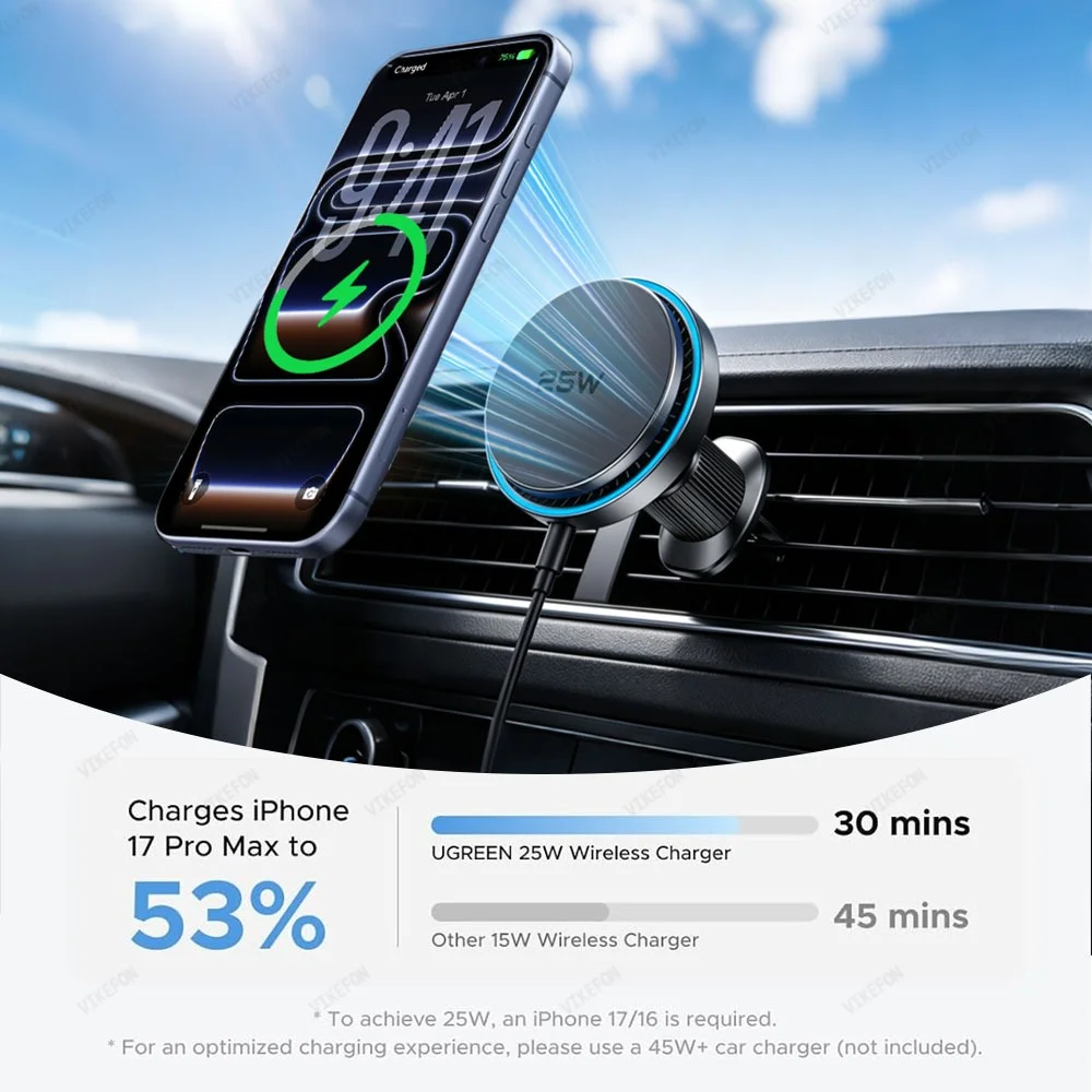 Auto QI2 25W Magnetisches Kabe – Magnetic Phone Holder For Car Vent Bewertung und Preis